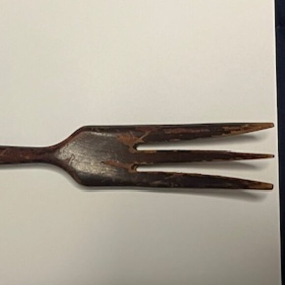 Vintage Sterling Silver Wood Salad Fork Made in France 11" - Picture 11 of 16